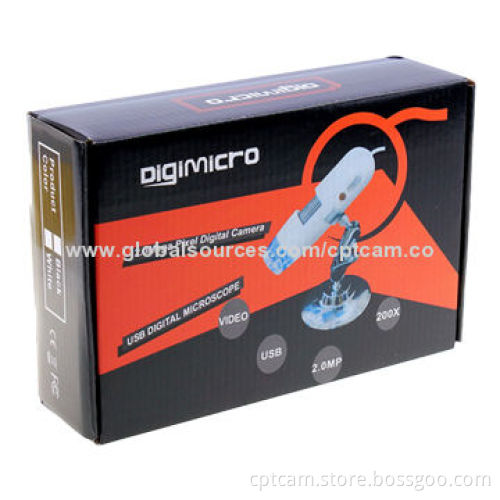Electronic/USB Digital Microscope with 20-200x, 1.3MP
